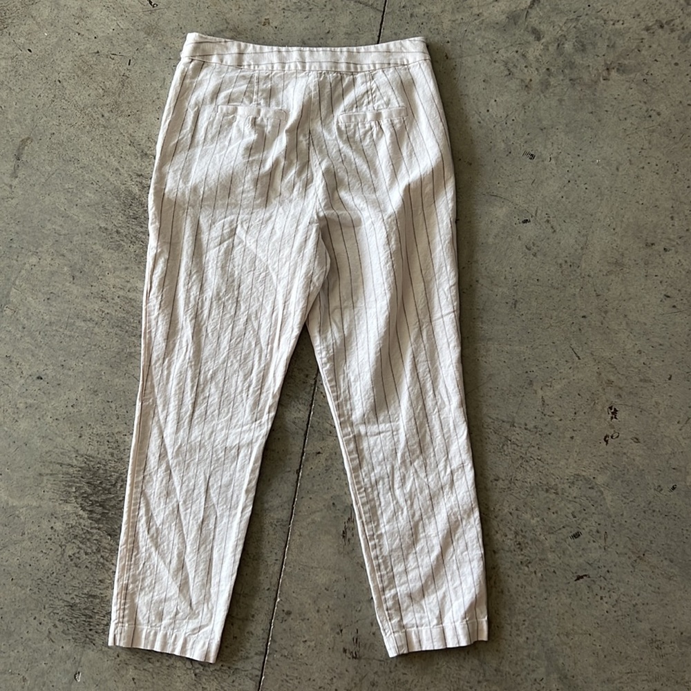 Linen stripped pants - Picture 2 of 4